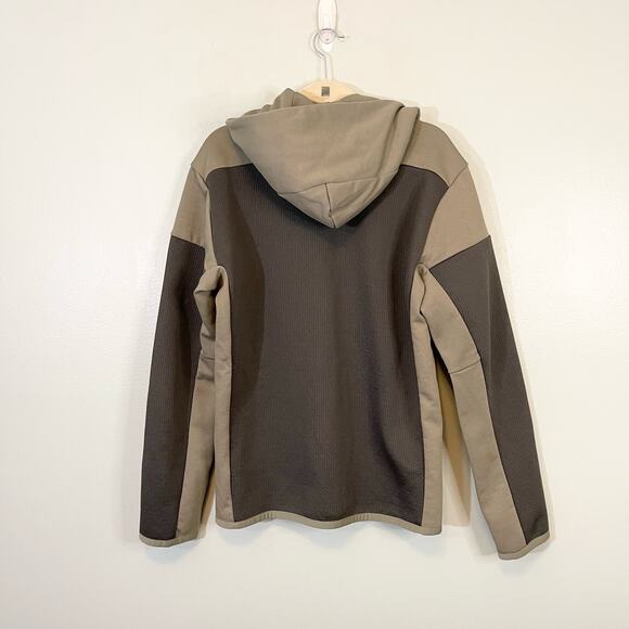 Adidas Jacket Mens M Green Colorblock ZNE Aeroready Zip Hooded Built for Purpose - Picture 2 of 9